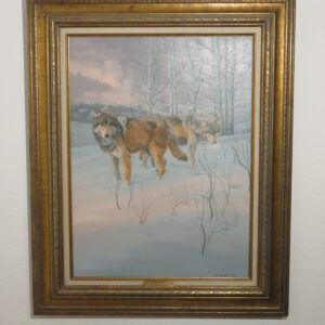 "Phantoms" Original oil painting by Jerry Johnson. Wildlife art for sale.  A-118JJ