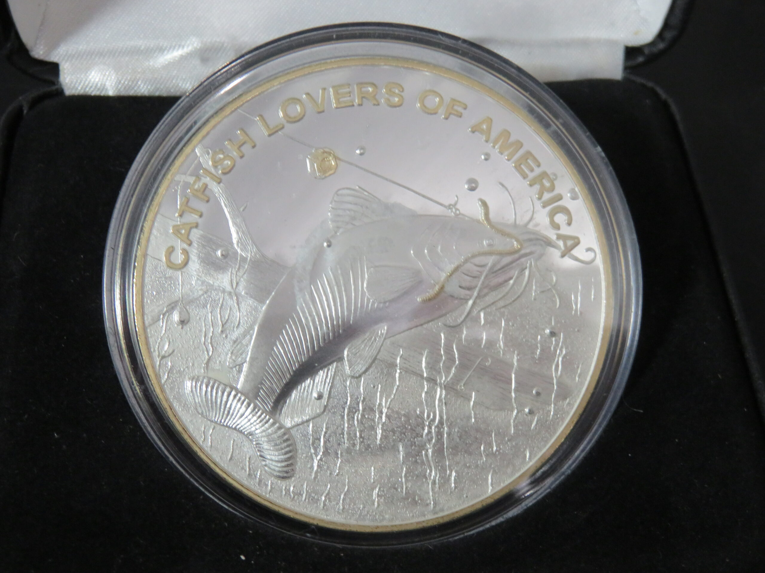 NORTH AMERICAN FISHING Club Bass At Daybreak Proof coin! .999 Silver  clad! $45.28 - PicClick AU