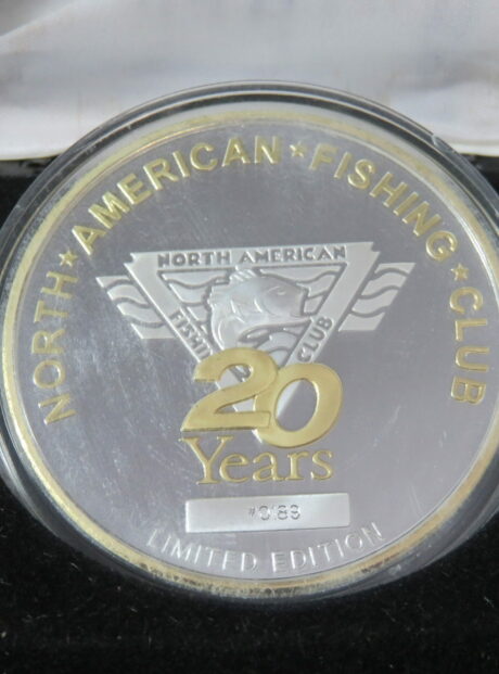 Les Kouba Silver Medal N.A. Fishing Club 20th Anniv.