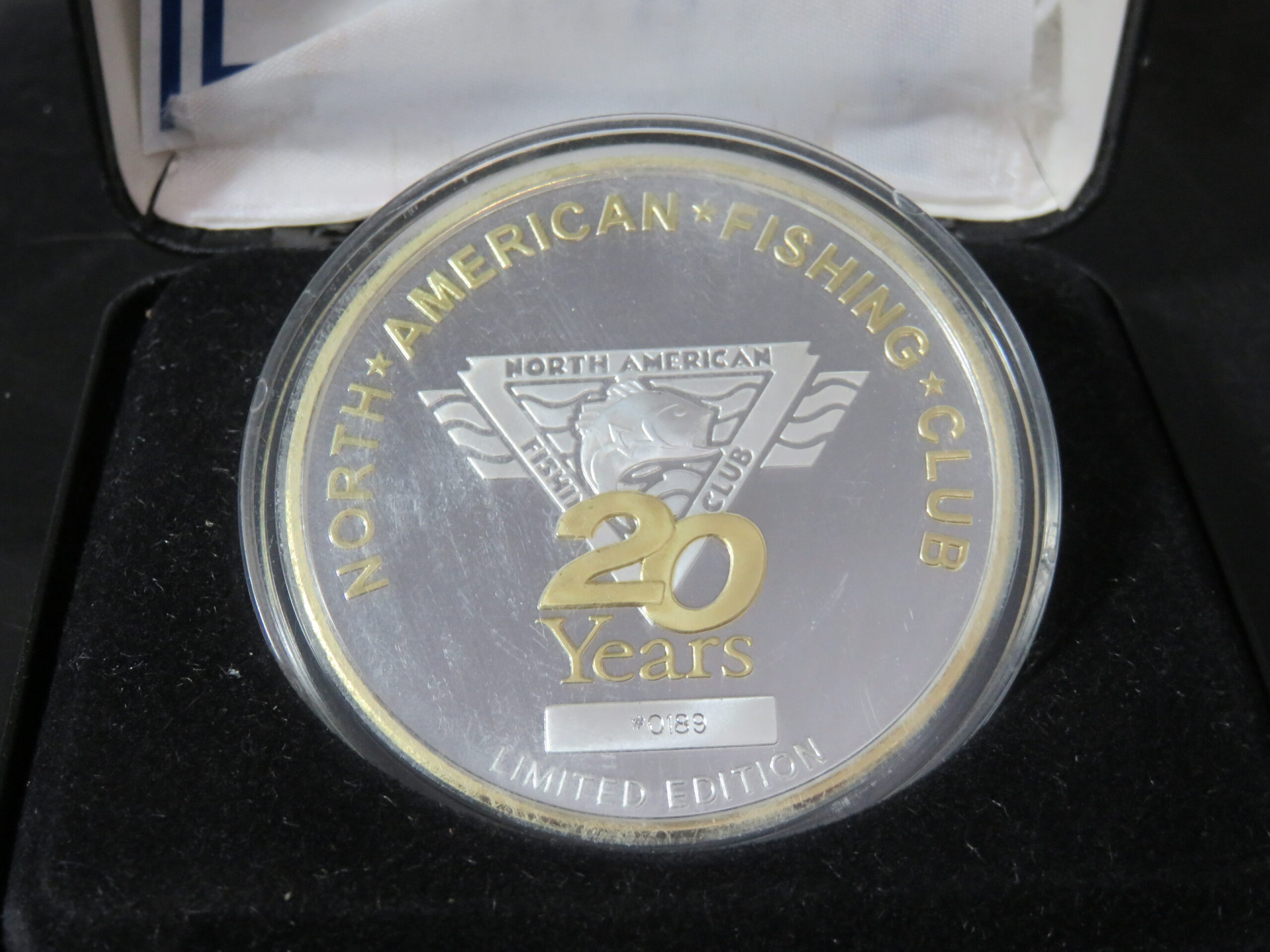 Les Kouba Silver Medal N.A. Fishing Club 20th Anniv.