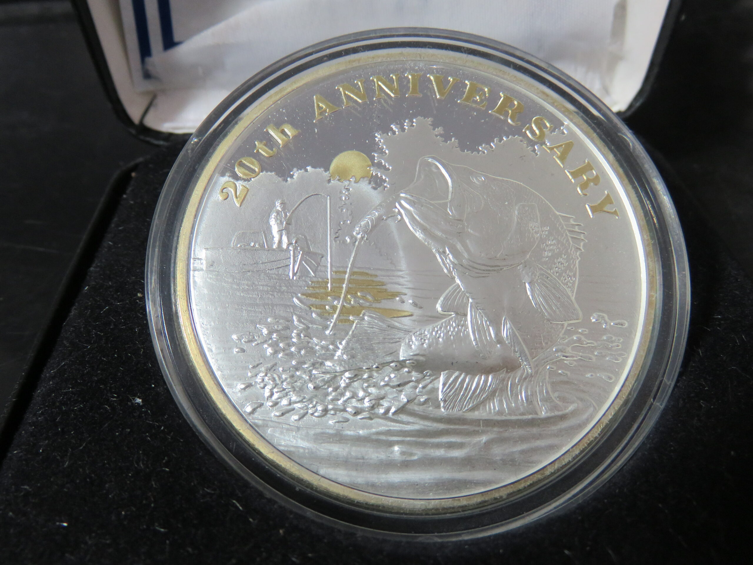 Les Kouba Silver Medal N.A. Fishing Club 20th Anniv.