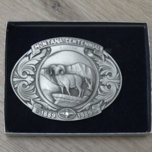 Montana Centennial Bighorn Belt Buckle A-131BH