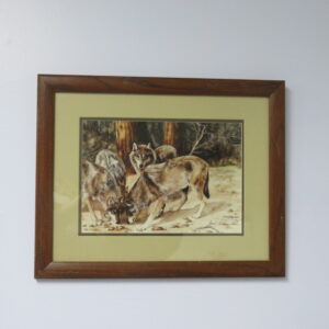 Marjorie Harper wolves print for sale.  A-135FR