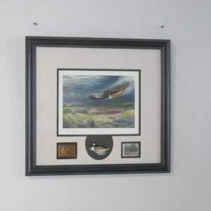 1999 Ducks Unlimited Framed Print w/ Stamp for sale.  A-125DU
